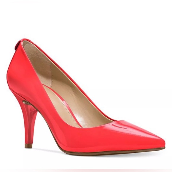 MICHAEL Michael Kors Coral Reef Flex Mid Pointed Toe Pumps Patent Leather Shiny - Picture 10 of 10